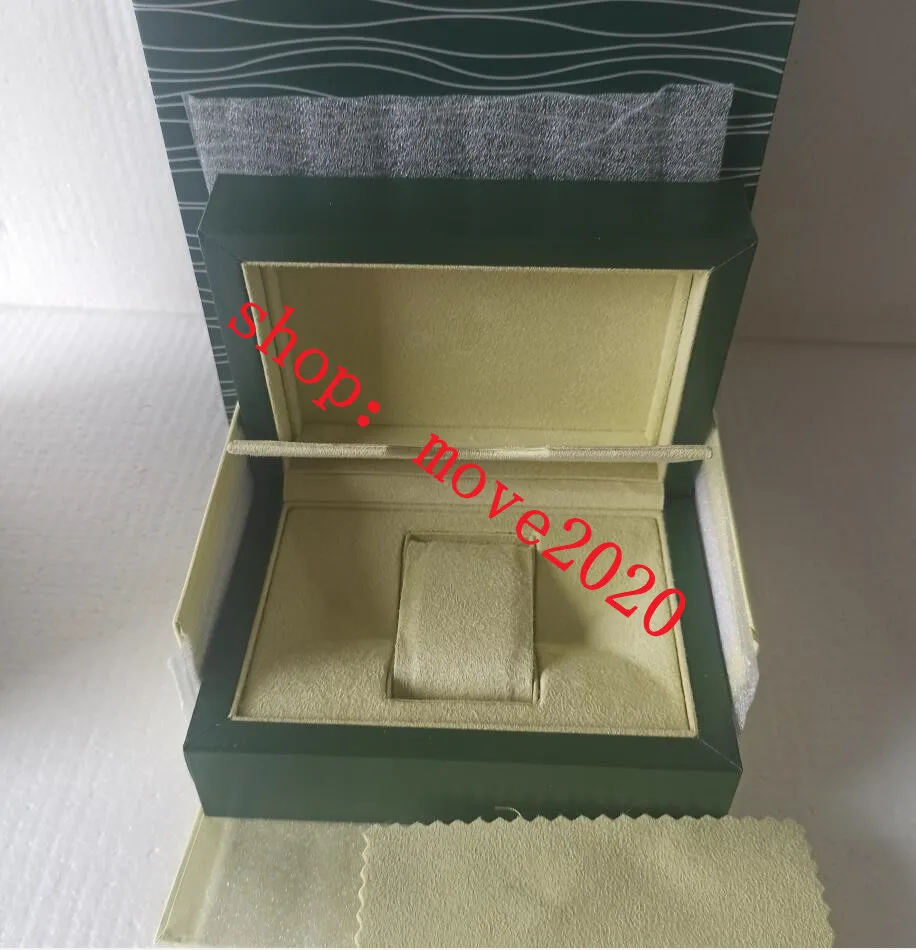 move2020 Top-Luxusuhren, grüne Boxen, Papiere, Geschenk, Ledertasche, Karte 0, 8 kg, für Uhrenbox 009283O