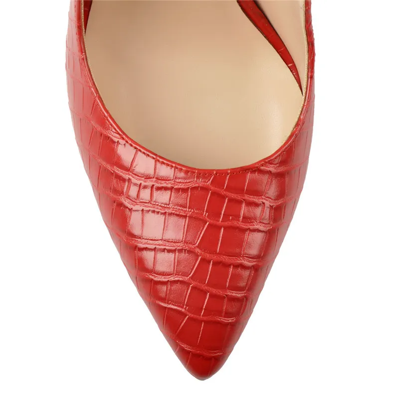 Tomplymaker Women039S 12см Slingback High Heels Pucls Красный цвет.