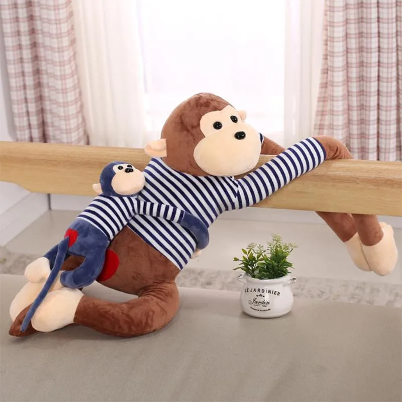 Autre décor à la maison doux dessin animé bras long singe jouets en peluche rideau reliure confort playmate enfants créatifs cadeaux d'anniversaire de Noël D247P