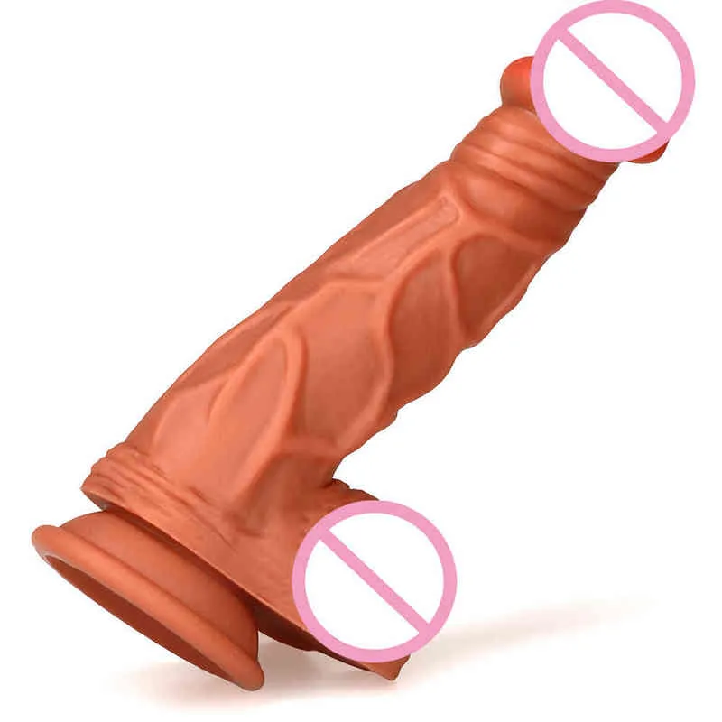 Nxy Dildos Anal Toys Новый Жидкий Силикагель Имитации Большой Пенис Женский Мастурбация Оргазм Стимулировка Стимуляции Взрослых Продукты для взрослых Дилдо 0225