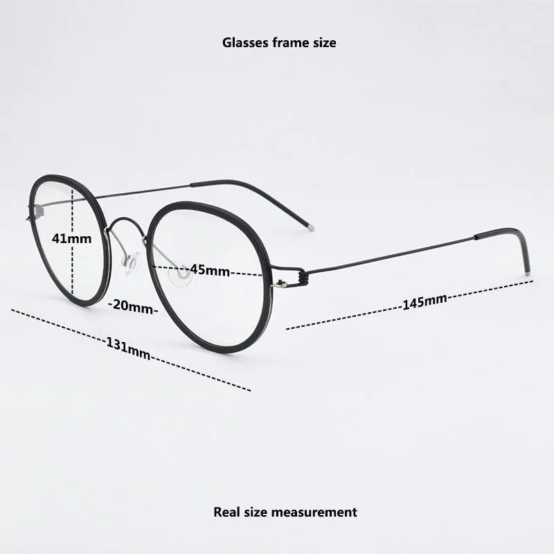 Marque ronde lunettes optiques cadre femmes lunettes ordinateur myopie montures pour hommes corée du sud danemark lunettes mode Sungl250H