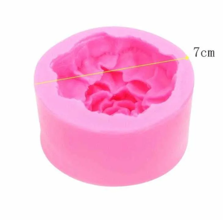 50 stks 3D grote bloemen rozen zeep schimmel chocolade cake decorating tools diy bakken fondant siliconen mal