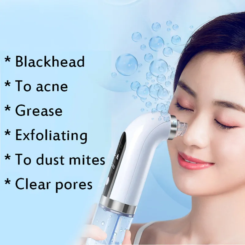 Vattencykel Blackhead Remover Pore Cleaner Vakuumsug för akne Fimple Black Dot Removal Electric Face Nose Cleaser Skin Care 26