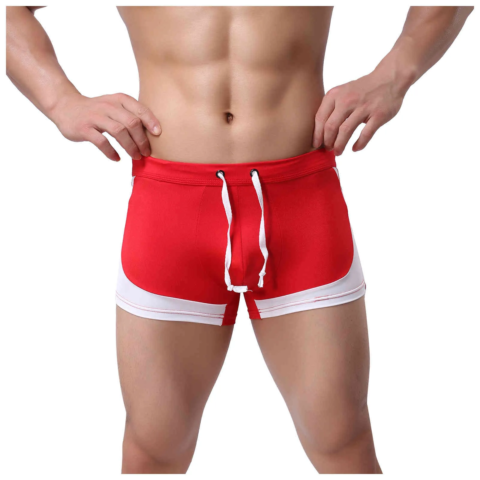 Luren 2021 Hot hommes sous-vêtements boxeurs Sexy Patchwork coton hommes Boxer sous-vêtements marque pas cher caleçons Boxer culottes X0316