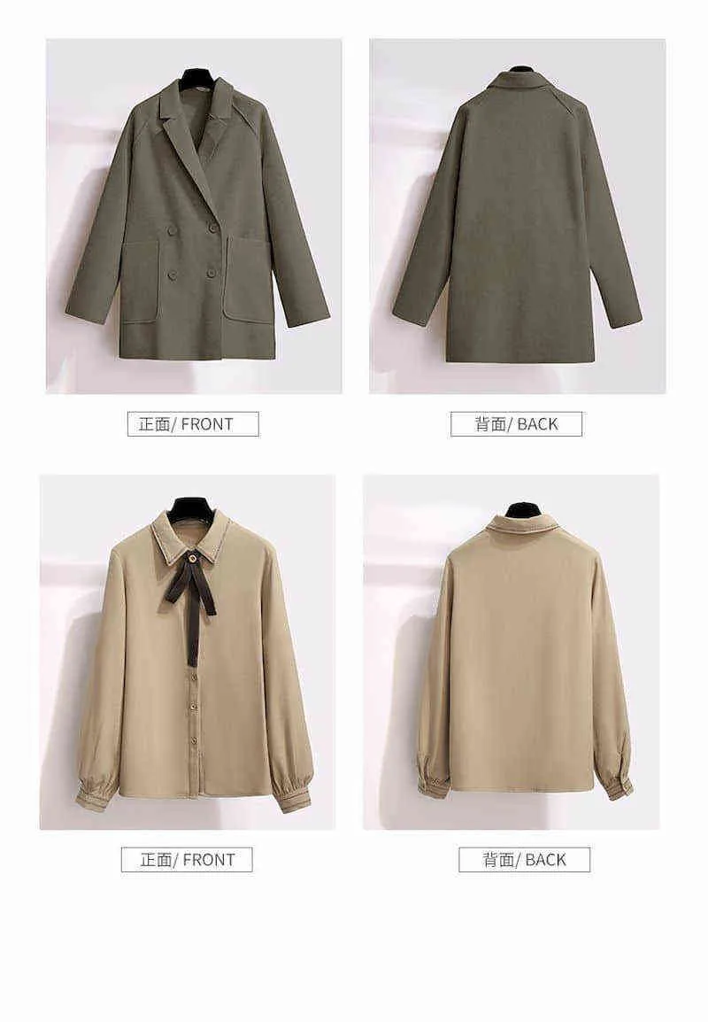 Tabouret en laine trois pièces choux jupe courte plus taille streetwear streetwear automne d'hiver
