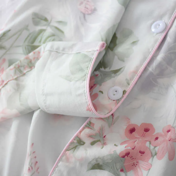 Letnie panie piżamas garnitur wiskoza klamra wygodne bawełniane z krótkim rękawem krótkimi spodenkami Dwuczęściowy zestaw serwisowych kobiet 210809