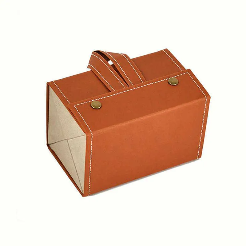 Glasses Case Cover PU Leather 4/5/Of Sunglasses Holder Box Eyeglasses Solid Storage Box Magnet Switch PU Bag 210626