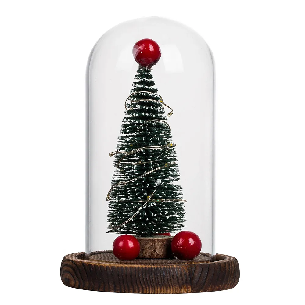 Creative Mini Christmas Tree Verre LED LUMIRES