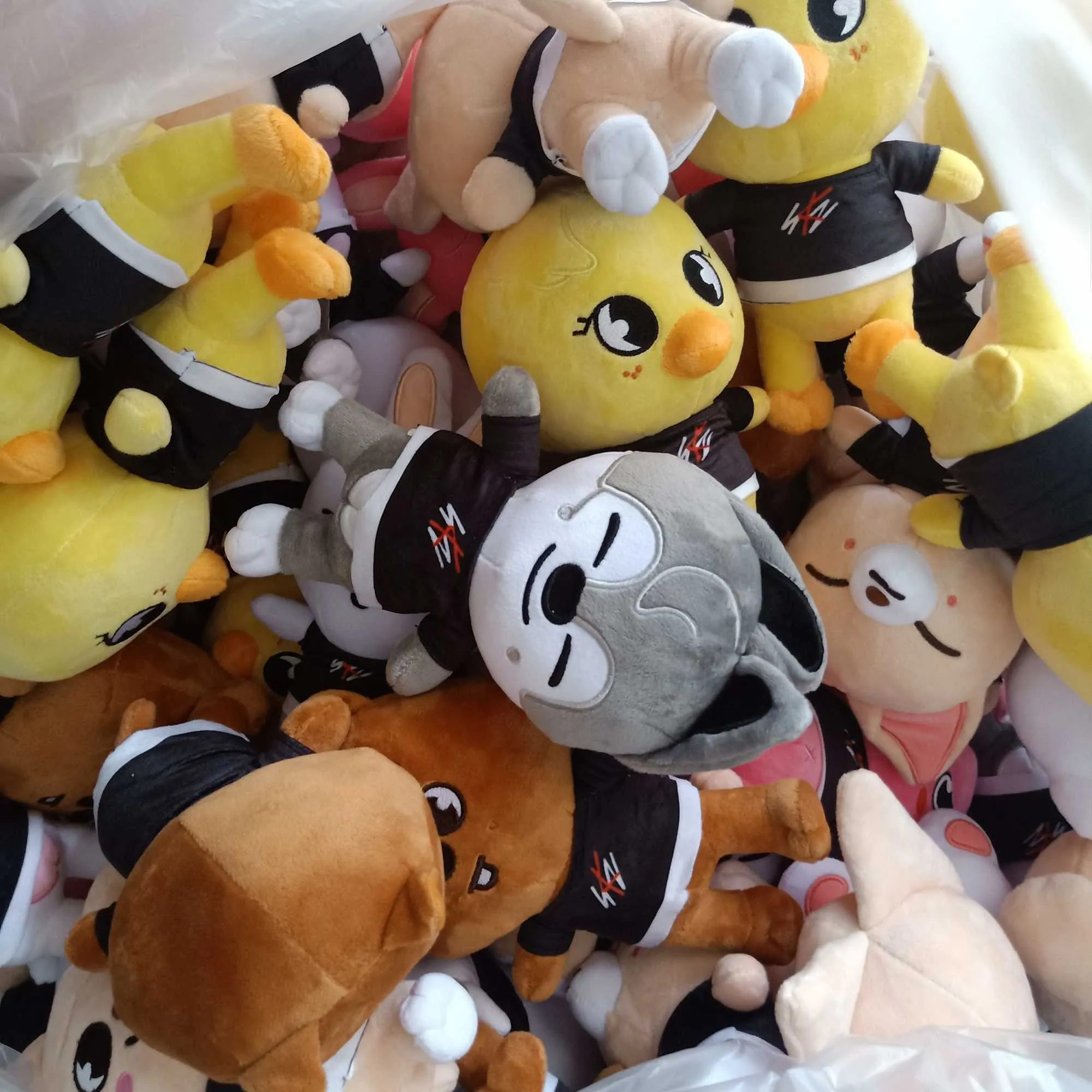 20cm Skzoo Brinquedos de Pelúcia Stray Kids Cartoon Pelúcia Boneca Lobo Chan Leebit Fox.ny Jiniret Filhote de Cachorro Crianças Fãs Presente 210825