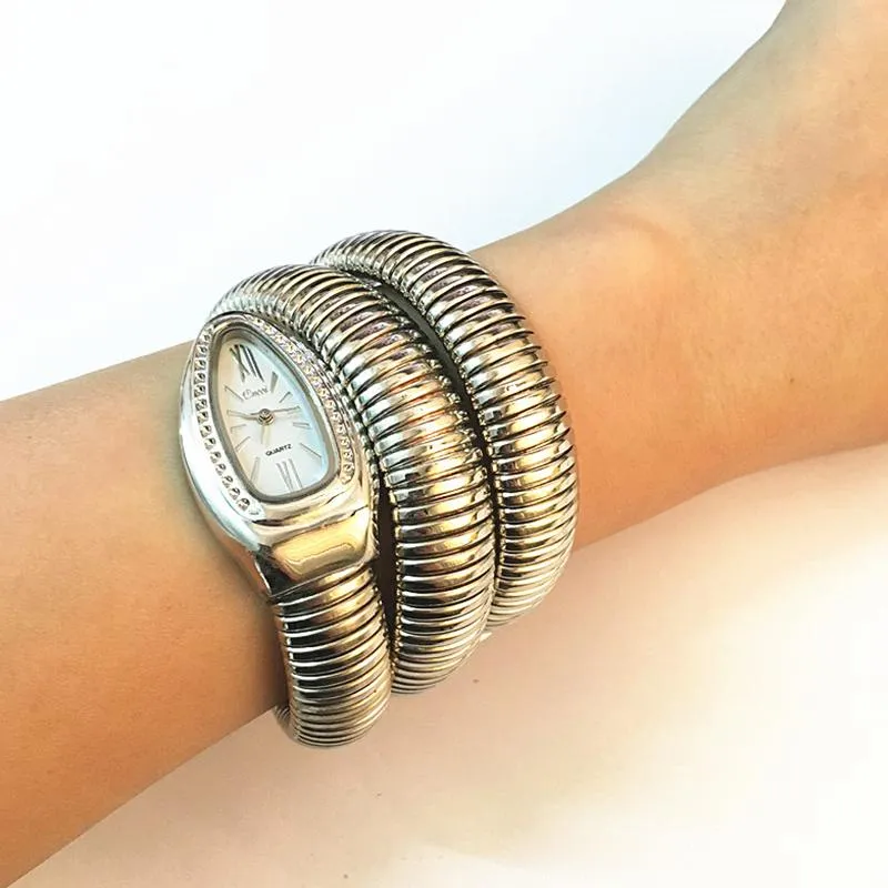 Montres-bracelets Cool Snake Bracelet Montres Femmes Mode Infinity Bracelet Montre Filles Marque Quartz Horloge Religios Reloj Montre Femme258t
