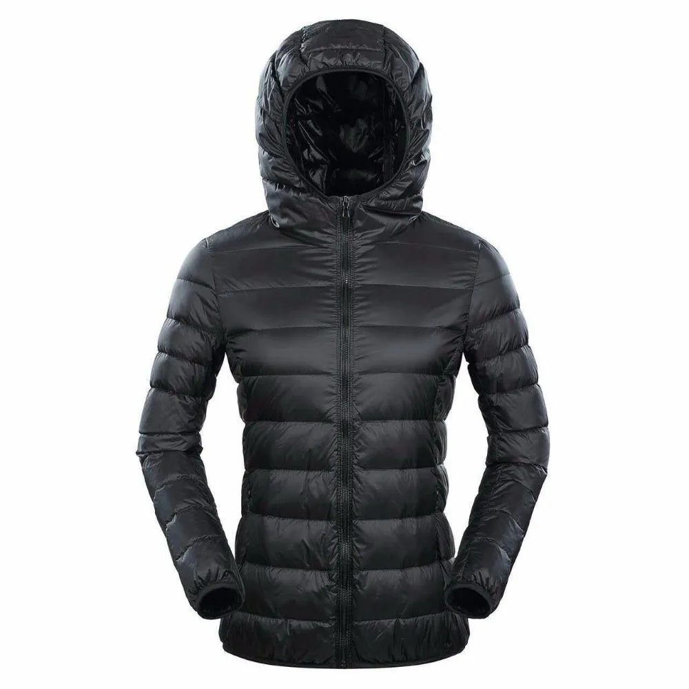 Piumino Bang Brand 7XL 8XL da donna con cappuccio ultraleggero più piuma invernale sottile giacca a vento calda