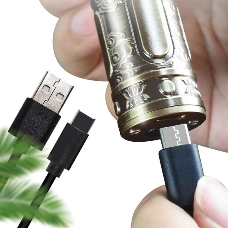 البرونز الكهربائية الشعر المقص المتقلب للرجال قابلة للشحن الحلاقة الحلاقة آلة قطع الحلاقة USB شحن مع حزمة البيع بالتجزئة