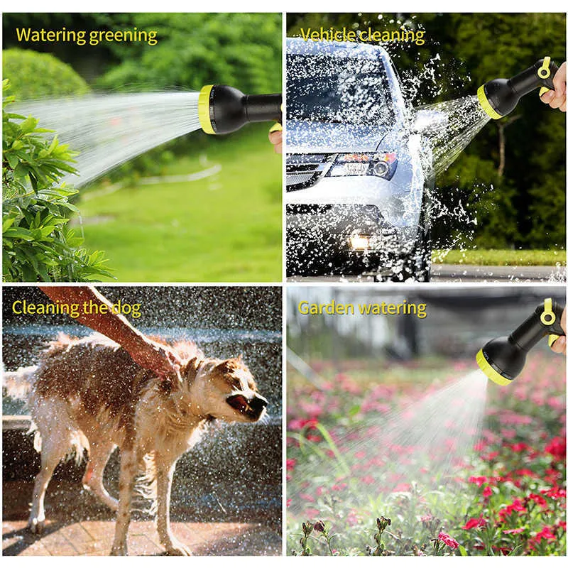 Uitbreidbare tuin Magic Slang Flexibele Water Hoge Druk voor Auto Pijp Plastic S tot het water geven met spuitpistool 210626