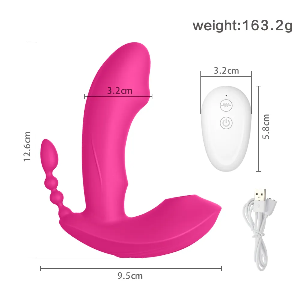 Saugvibratoren für Frauen, Höschen, vibrierender Sauger, Anal-Vagina-Klitoris-Stimulator, tragbarer oraler Sauger, erotisches sexy Spielzeug 3 IN 1