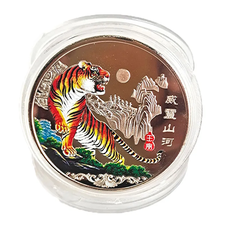 2022 Nuovo Anno Moneta D'oro Dodici Zodiaco Tigre Bue Monete Commemorative Collezione Regalo Monete Decorative Collezione Decorazione Merci