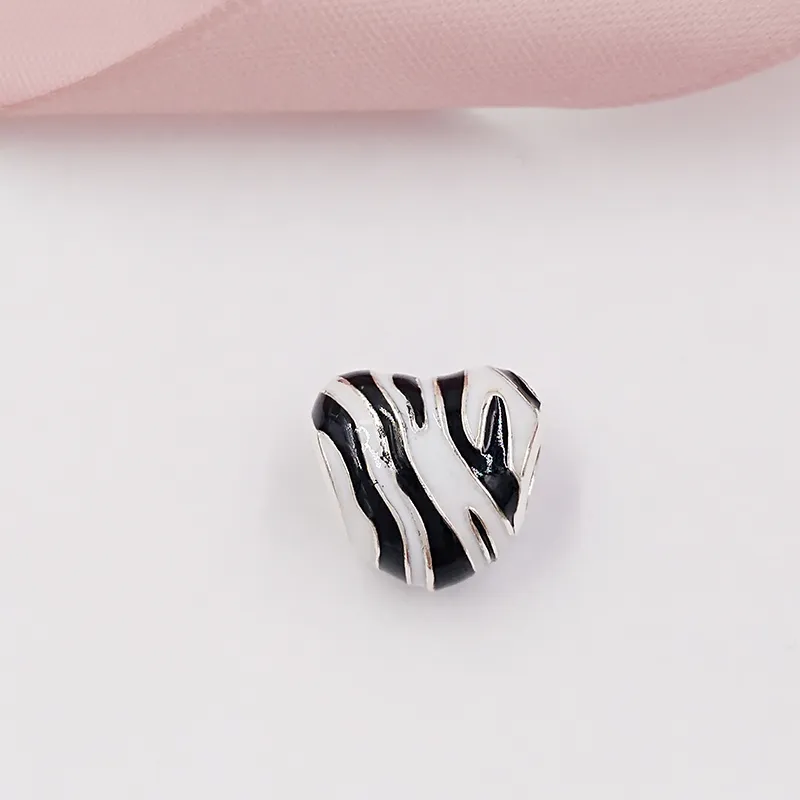 925 srebrna gotycka biżuteria Making Kit Pandora Wild Stripes DIY Charm Bransoletka Bransoletka Prezenty Kobiety mężczyźni łańcuch bead naszyjnik wisior 798056enmx