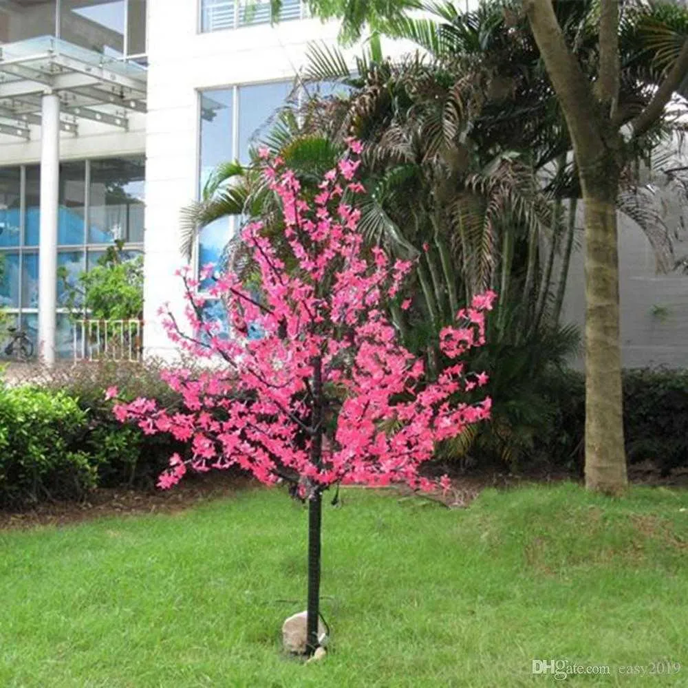 1 5m led artificial flor de cerejeira árvore luz natal lâmpadas 110 220vac à prova de chuva decoração do jardim de fadas h0924 h09283042