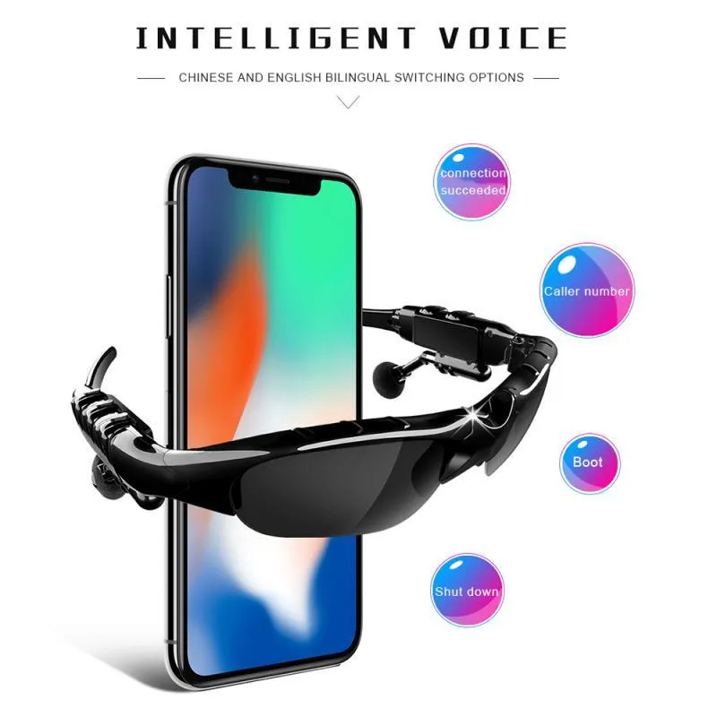 Sonnenbrille Radfahren Bluetooth 5 0 Kopfhörer Mode Im Freien Sonnenbrille Drahtlose Headset Sport Für Fahren Headphones3052