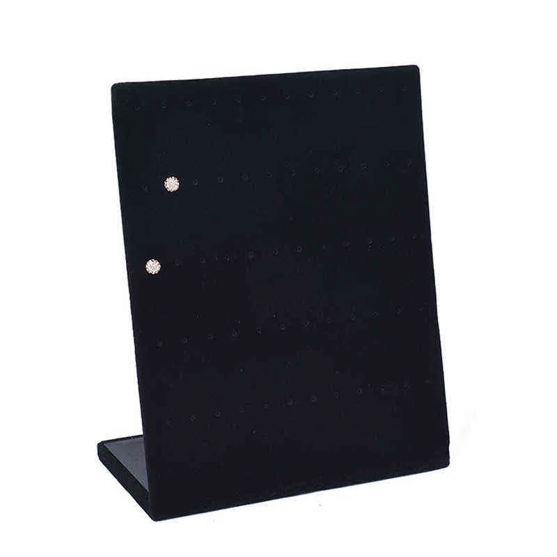 Ювелирная рамка красный, черный, бежевый бархатный держатель для сережек Подставка для сережек полка-витрина-органайзер 211105292j