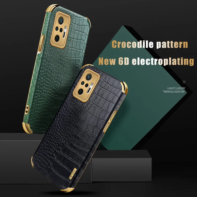 Überzug Leder Handyhüllen für Xiaomi Redmi Note 10 9Pro 10S 9S POCO X3 Pro NFC Soft Cover Schutz stoßfeste Schale