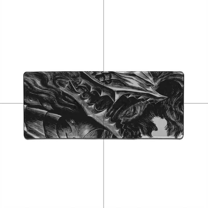 Maiyaca Cool New Berserk Anime Rubber Rubber Mouse Mouse Mourving Mousepad Mouseepad aniem хорошего качества, блокировки, большой игровой мышь Pad Y071319347737