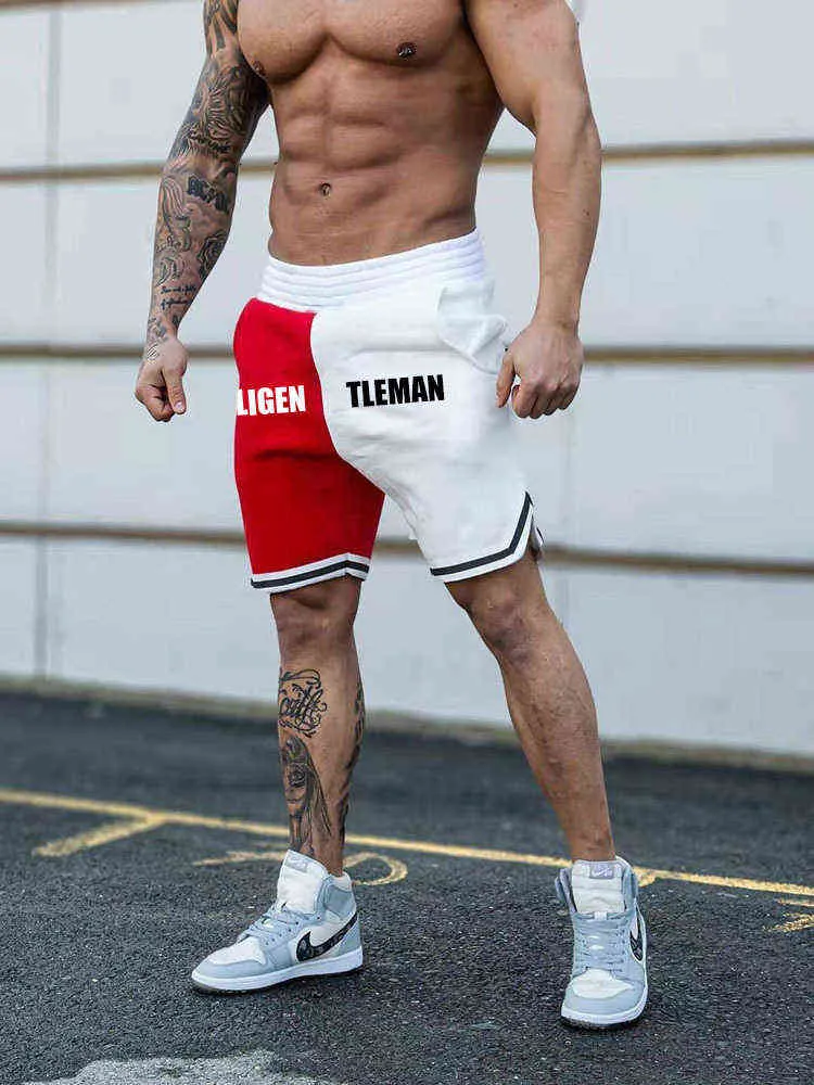 Nouveaux shorts Hip-hop pour hommes au printemps et en été 2021 version loisirs simple tempérament hip hop fitness basket-ball rareté sport H1206