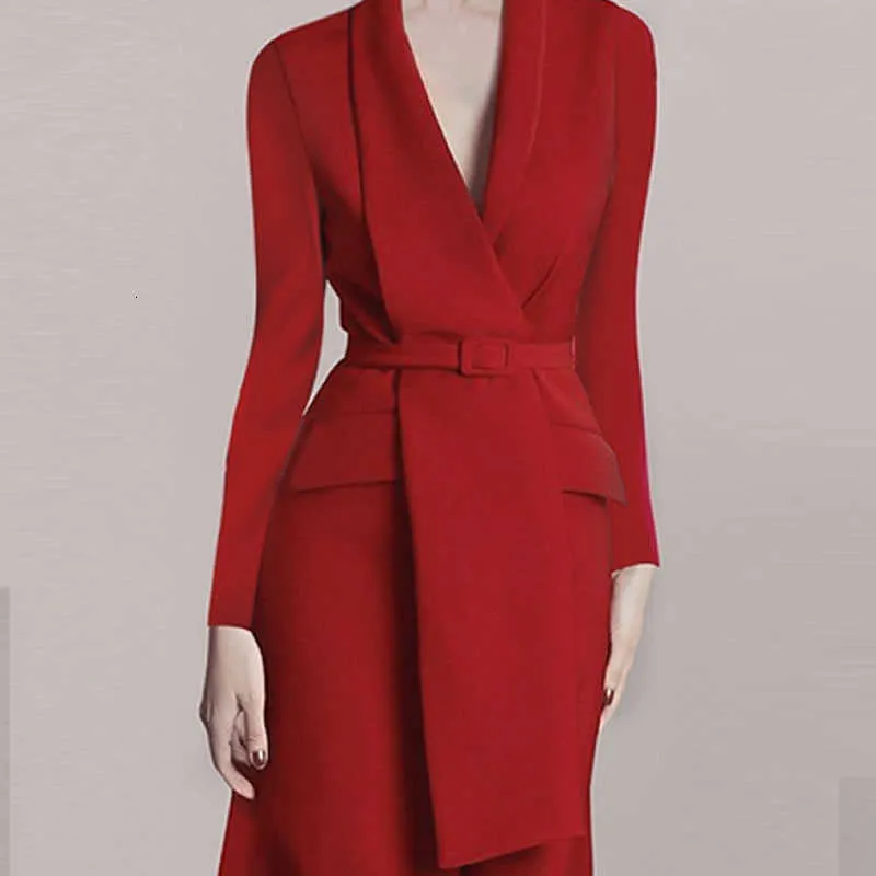2019-New-Sexy-Chic-Elegant-Notched-Long-Sleeve-Sashes-With-Buckle-Red-Office-Lady-Women-Business (3)