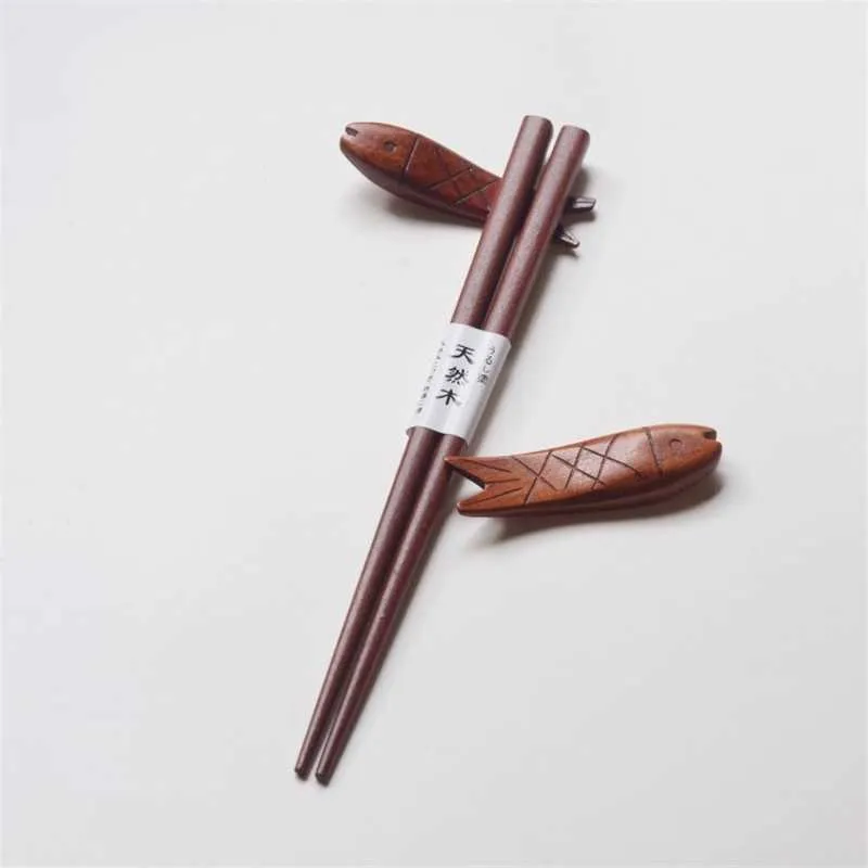 Reusable Handmade Chopsticks Japanese Natural Wood Beech Chopsticks Sushi Food Tools Child Learn Using Chopsticks 18cm