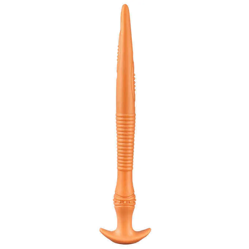 NXY Dildos Anal Toys Eel Whip Plug Masturbator for Men and Women Soft Silica Gel Deep Fun Backyard Adult Sex Products 0225