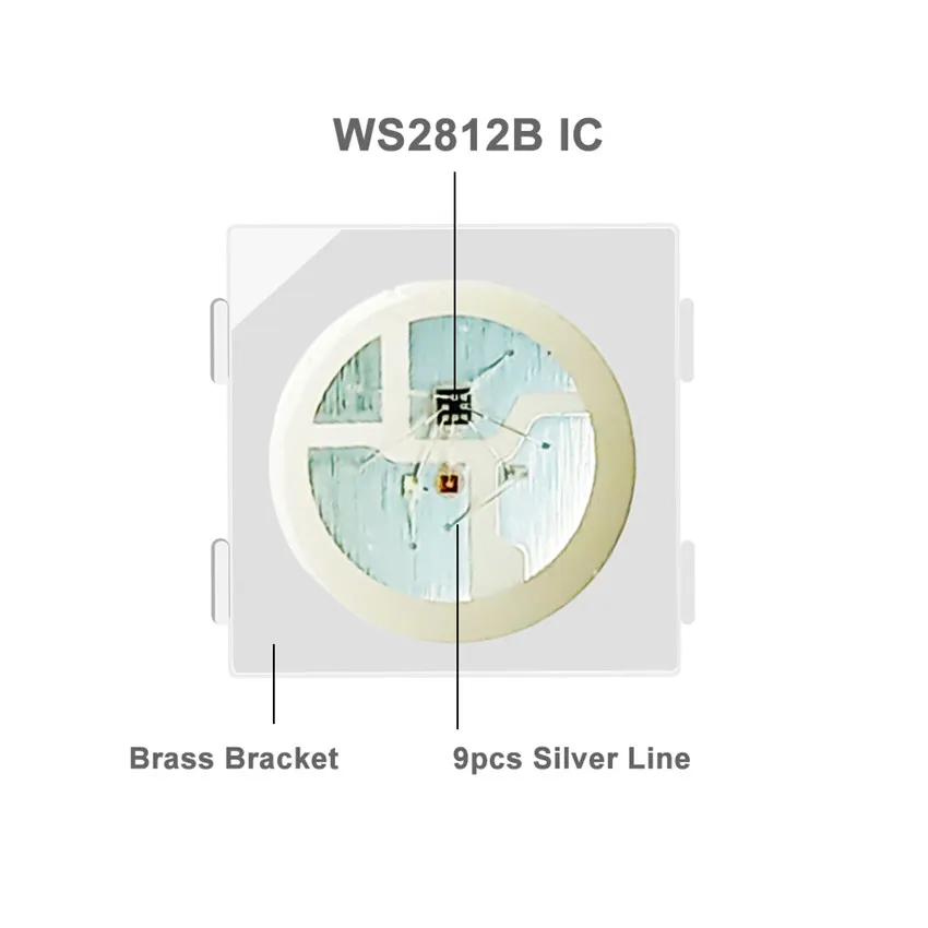 WS2812B RGB 5050 SMD Flexibla moduler 8x8 16x16 8x32 Pixel Panel Matrix Screen WS2812 IC LED -modul individuellt adresserbar DC5V267O