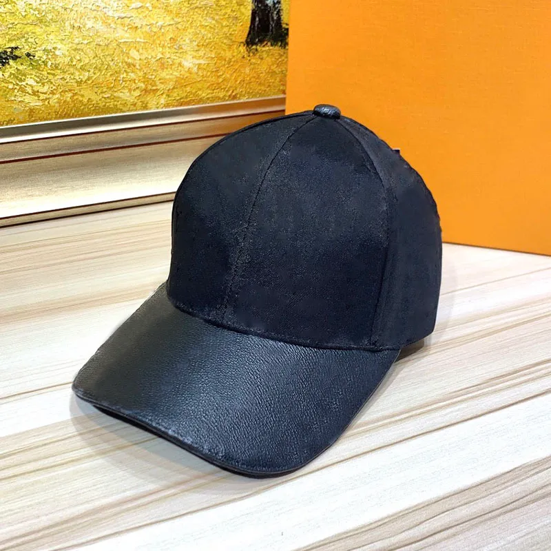 Kvinnor Casual Hats Designers Caps Hatts Mens Montered Hat Flower Printed Fashion Summer Leather Classic Baseball Cap for Men8098867