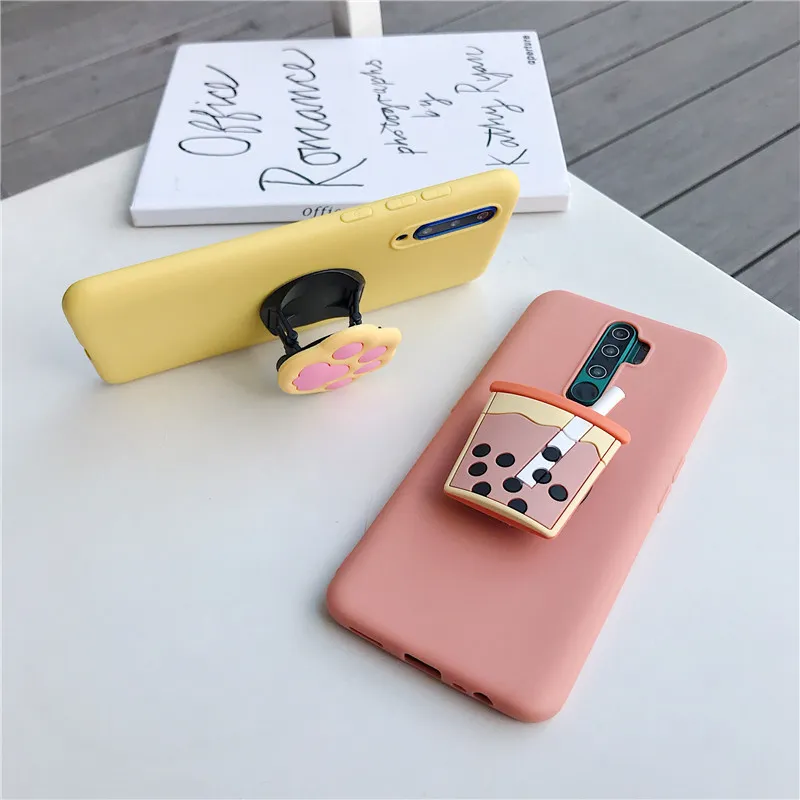 Étui du support de téléphone de dessin animé 3D pour Xiaomi Mi Poco M3 X3 NFC F3 M2 X2 F2 Pro C3 Pophone F1 Silicone Stand Cover