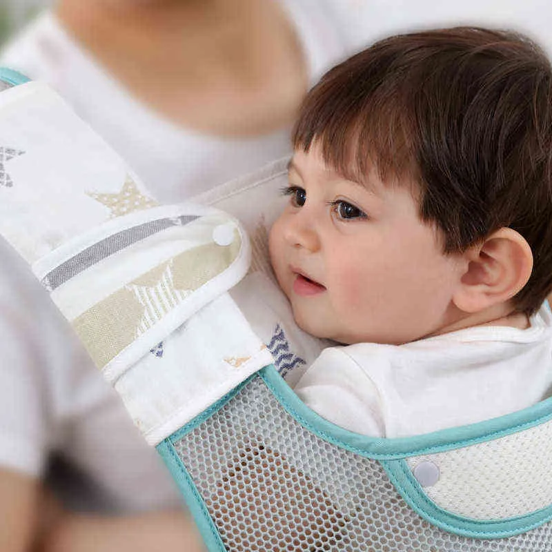 bavoirs rots avant poitrine bébé sacs à dos transporteurs couverture protecteur salive tissu épaule harnais ceinture couverture né accessoires 211117