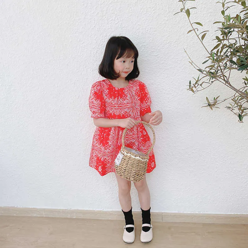 Baby Mädchen Casual Sommer Kleider Neue Mode Kinder Blumen Backless Prinzessin Vestidos Kinder Koreanischen Stil Baumwolle Kleidung G1026