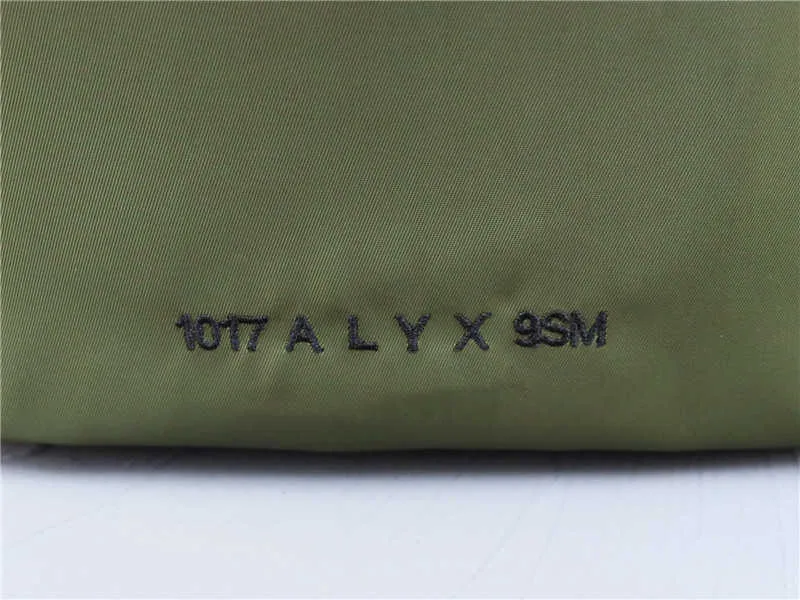 Embroidery 1017 ALYX 9SM Backpacks Men Women High Quality Jacquard ALYX Bag Metal Zipper Inside Leatherwear Mark Nylon Bags Q0622