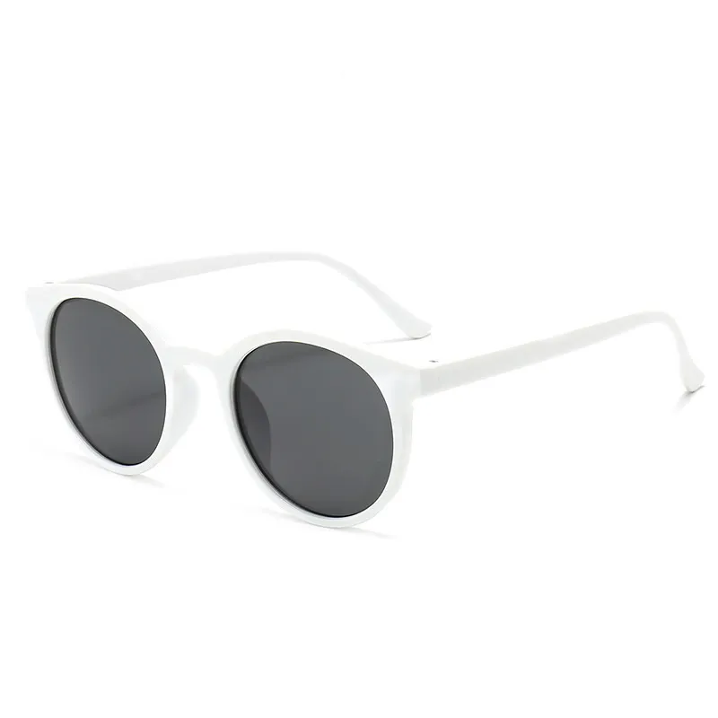 Partihandel klassisk rund plast solglasögon retro vintage glasögon solglasögon för kvinnor män multi färger mode