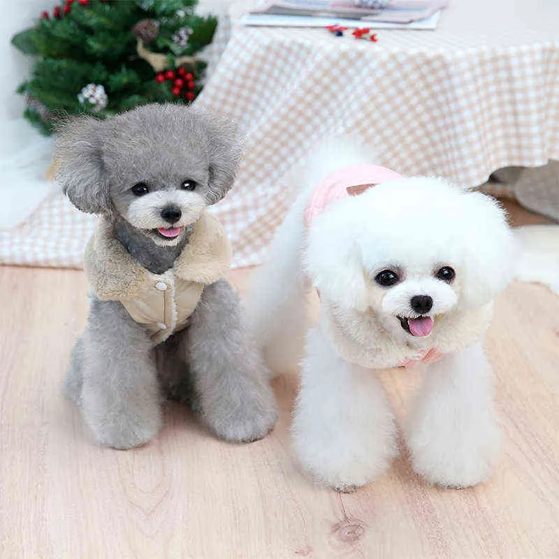 Husdjurskläder valpkläder liten storlek hund bomullsbyggnad jacka liten och medelstor hund kläder hund outfit chihuahua kläder 2112327