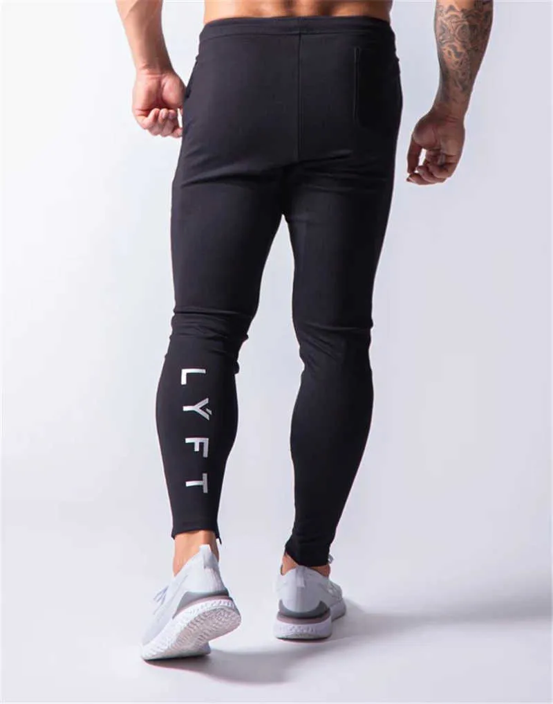 JPUK LYFT2020 Pantaloni da corsa da jogging Pantaloni sportivi da uomo Pantaloni da jogging in cotone Bodybuilding Fitness Pantaloni da palestra Collant Pantaloni sportivi X0628