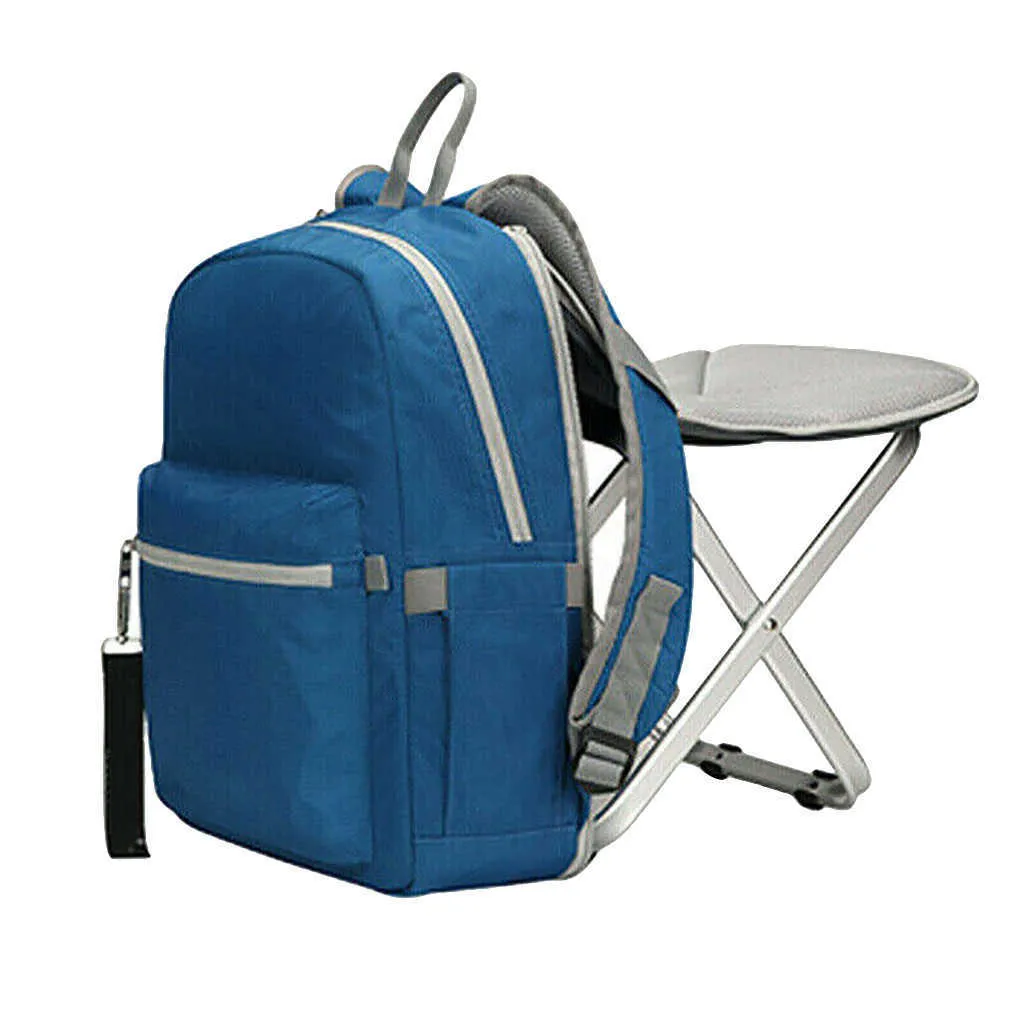 Nouveau Pliant Portable Chaise Tabouret Sac À Dos Pique-Nique Voyage Sac De Pêche Camping Randonnée Solide Sac Siège Étanche En Plein Air Sac # g4 Y0721