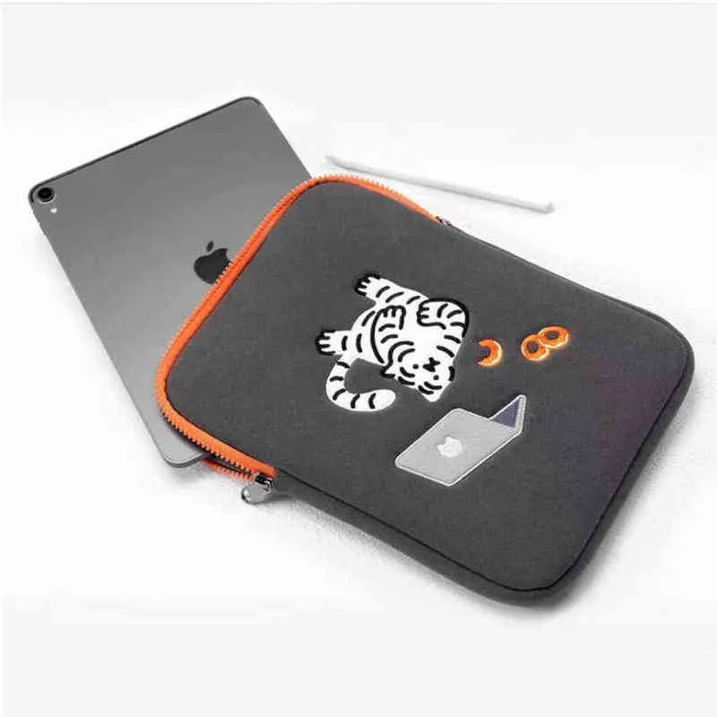 حقيبة كمبيوتر محمول 13 '' Laptop Green Tiger Case حقيبة ل Macbook iPad Pro Retina 9.7 10.8 11 14 15 15.6 بوصة كمبيوتر محمول كم 202211