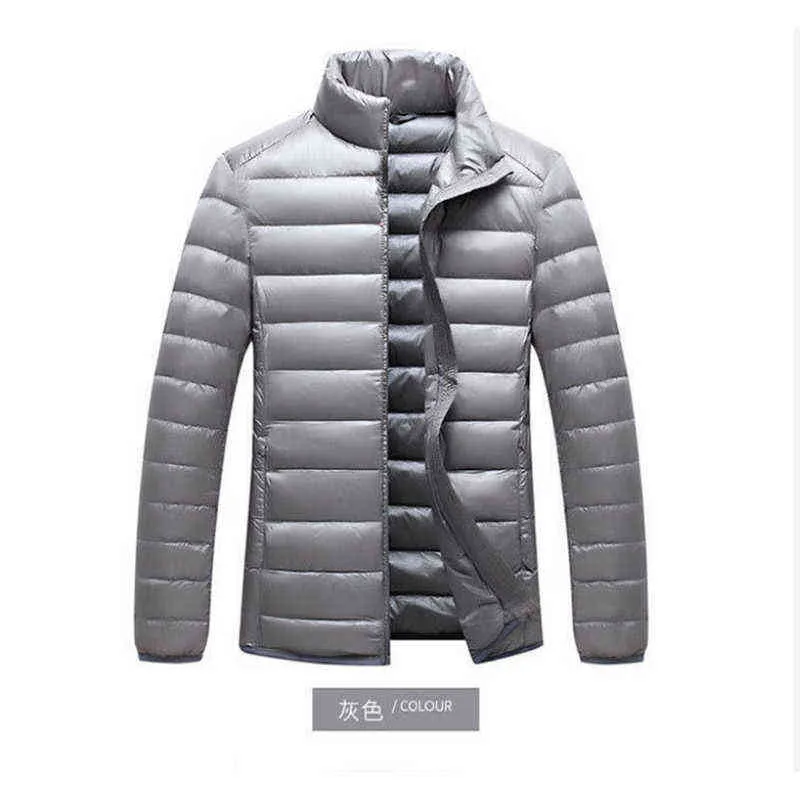 Men's winter thin jacket white duck down coat waterproof lightweight coat high quality down jacket G1108