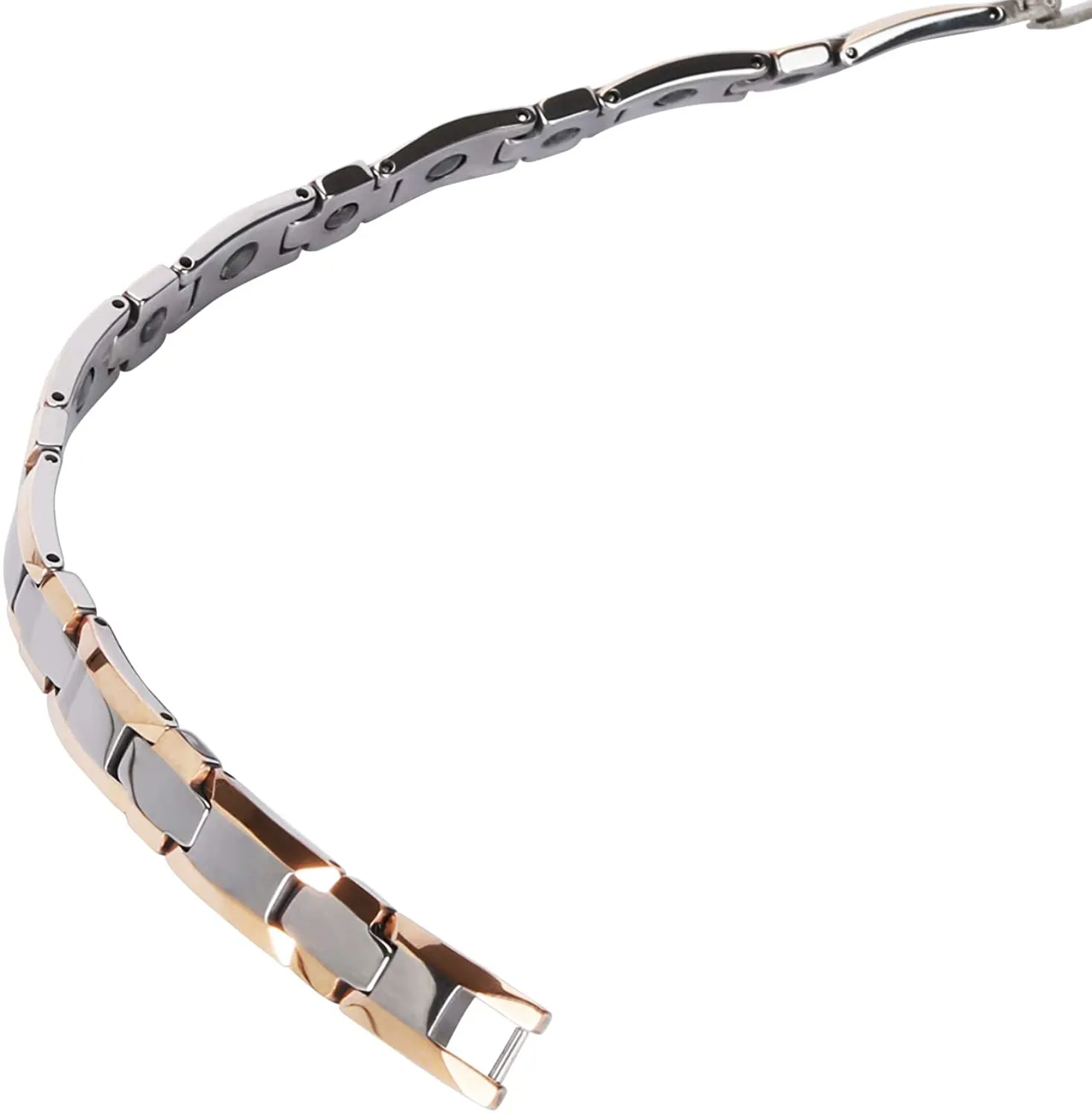 Par armband lyxig design volframstål magnetisk stenhälsa länk armband för bästa gåva
