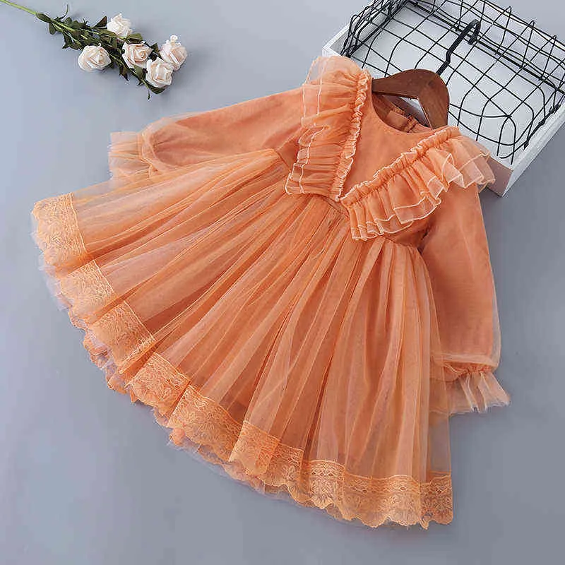 Baby meisje prinses jurk ruche peuter kind mesh tutu jurk pageant verjaardag partij bruiloft meisje vestido ruches kleding 2-7Y G1129