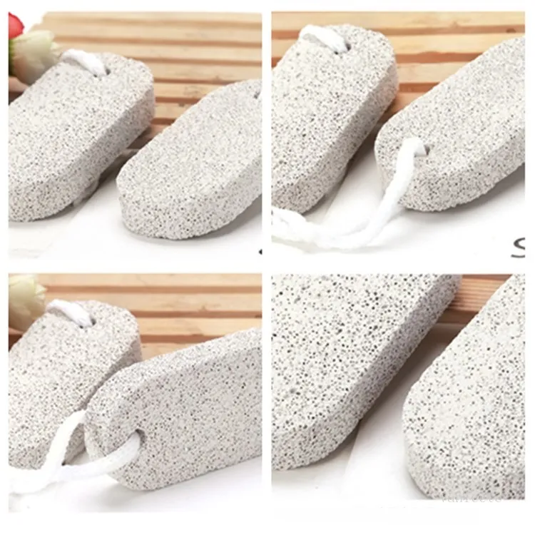 Double Sided Foots Grinding Stone Cleaning Brush Foot Skin Care Clean Tool Natural Pumice Stones Pedicure Household Exfoliate Tools T2I52235