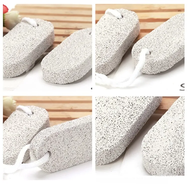Dwustronne stopy szlifowanie kamienia szczotka do czyszczenia stóp pielęgnacja skóry czysty narzędzie naturalne pumeków kamienie pedicure householate narzędzia złuszczone t2i52235