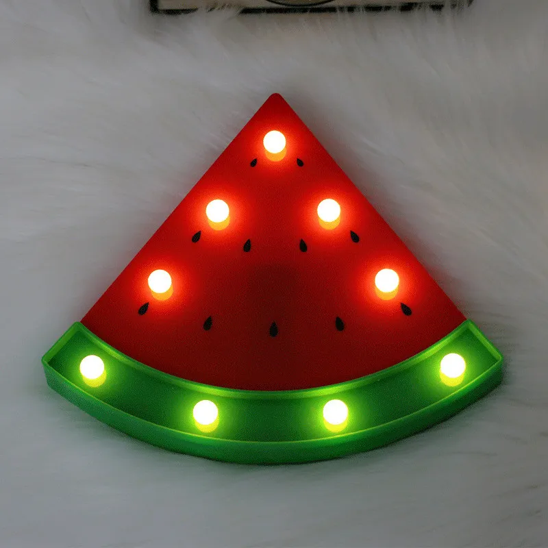 Lampade a parete anguria leggera Nightmelon Luci da notte a LED camere bambini Batteria Potenza tavolo da notte Lampada di plastica Decorazione Lighti214W