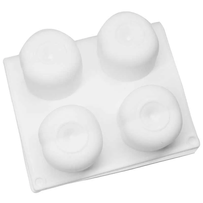 8 Löcher 3D Apfelkuchenformen Silikonform Mousse Art Pan für Eiscreme Schokolade Pudding Jello Gebäck Dessert Backwerkzeuge 210721