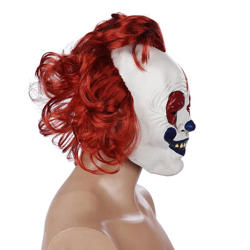 Halloween Kostüm Party Clown Maske Narr/Jolly Horror Gesichtsmasken Cosplay Maskerade für Erwachsene Männer Frauen Latex Maske