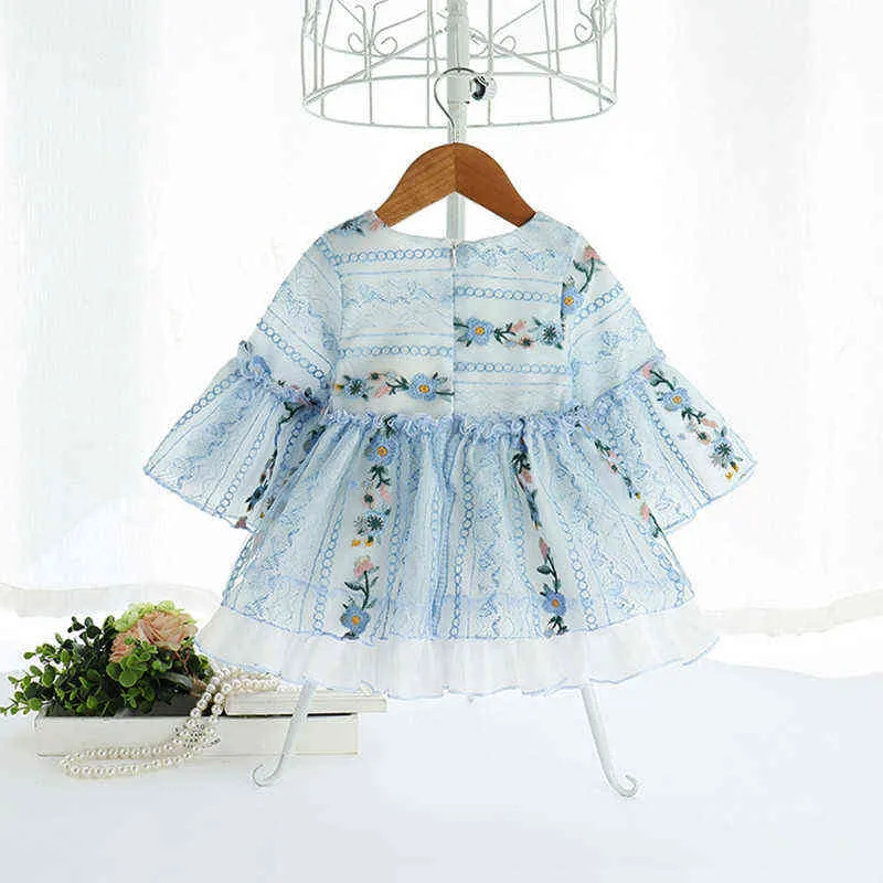 Robe de princesse en dentelle pour bébés filles, tenue de fête d'anniversaire pour 1er et 2ème printemps, tenue de baptême pour nouveau-né, vêtements pour enfants de 0 à 4 ans, G1129