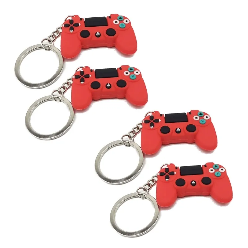 Durable PVC Video Controller Handle Pendant Keychain Player Keyring Game Supplies Fashion Jewelry UnisexE